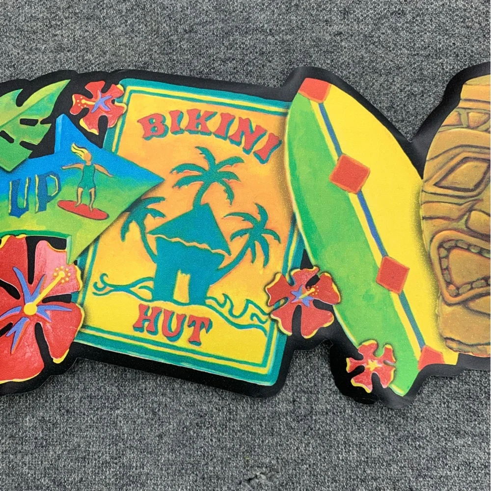 3 rollsTropical Surf's Up Wallpaper Border